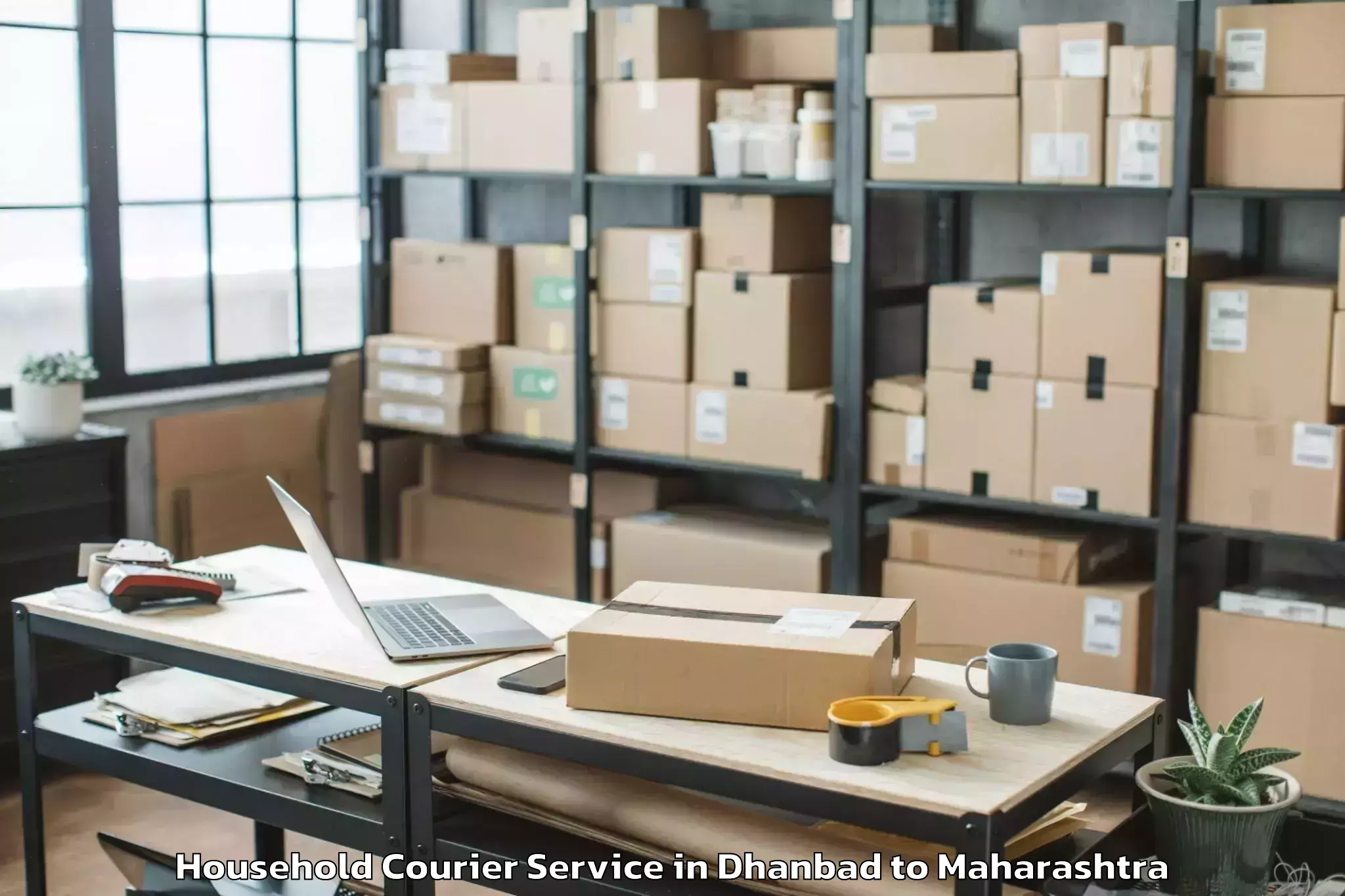 Easy Dhanbad to Warud Household Courier Booking